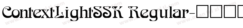 ContextLightSSK Regular字体转换